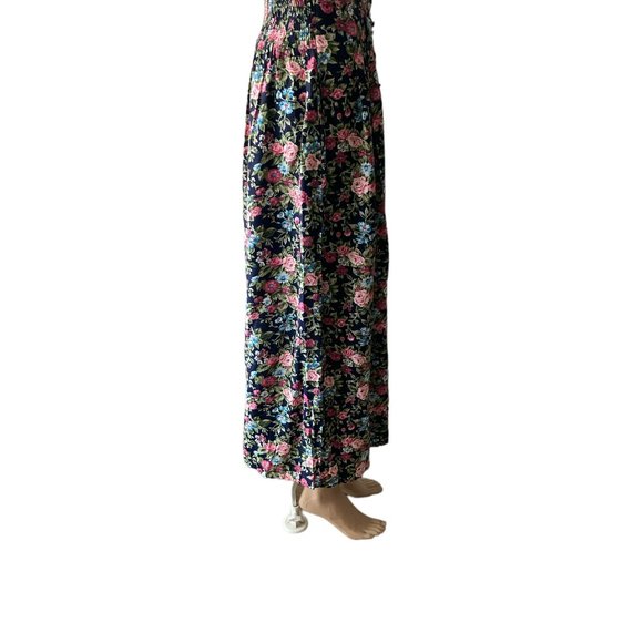 Vintage Athentico Forenza Wide Leg Floral Cropped Pants Size L - Picture 2 of 10